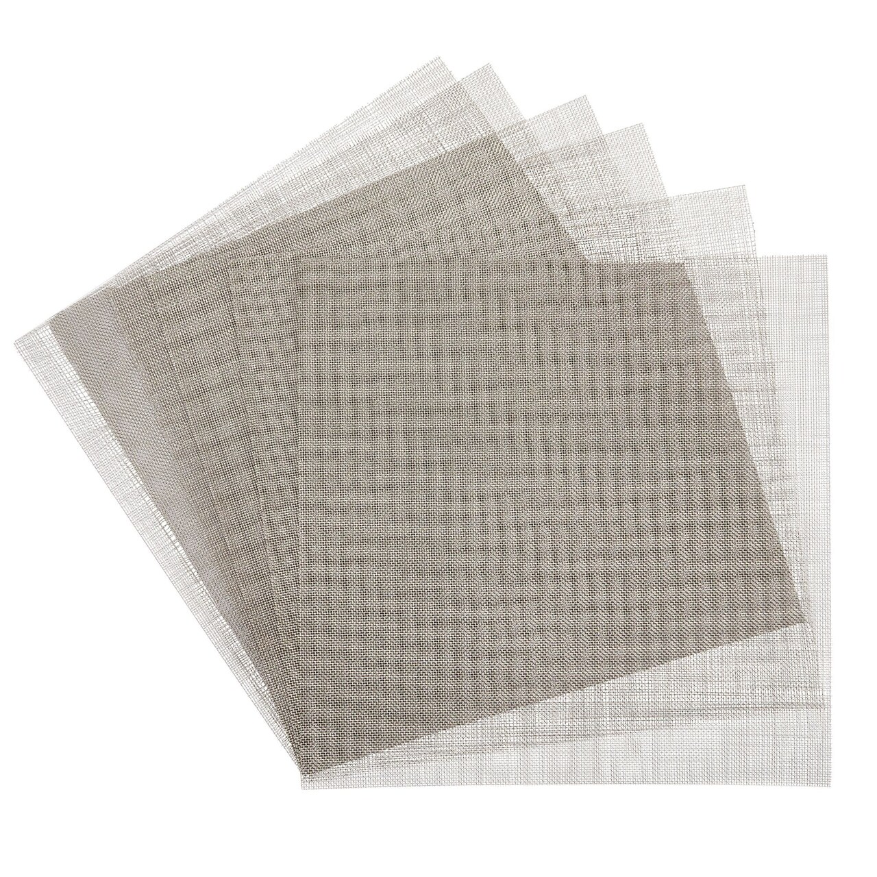 Stainless Steel Wire Mesh Sheets for Vents, 1mm Holes (11 x 11 In, 6 Pack)